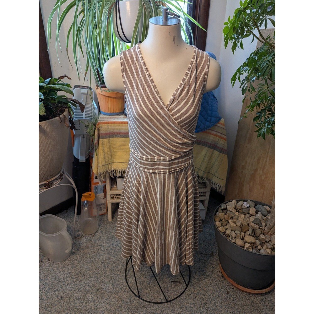 NWT Max Studio sleeveless rayon knit circle skirt dress sz lg 10-12